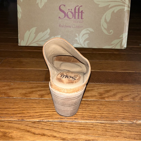 Sofft Strathmore Italian Suede Comfort Sandals Ginger Tan Women’s Size 10 - Picture 8 of 10